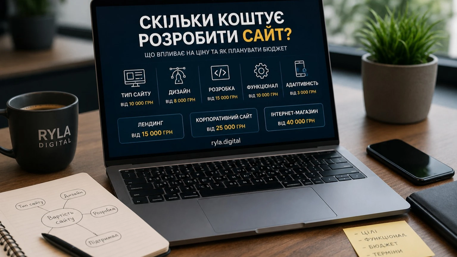 Скільки коштує розробка сайту в Україні 2026